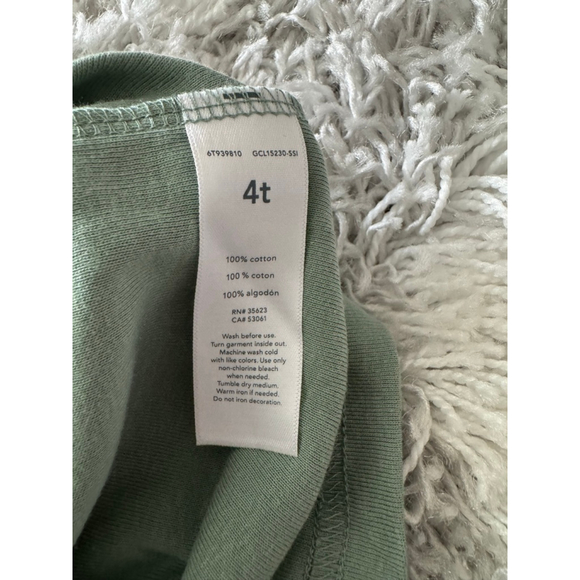 Carters Just For You Pajama Top Set Size 4T Blue Green NWT Puppy Stripes - Picture 5 of 6